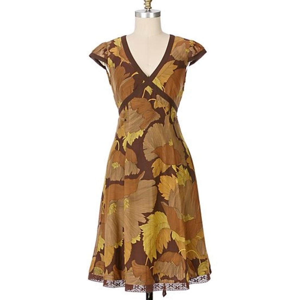 Anthropologie Maeve Nevada Skies floral dress